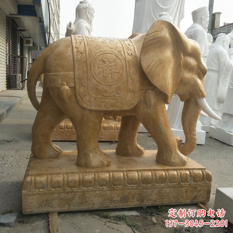 保定中领雕塑定制精美大象雕塑