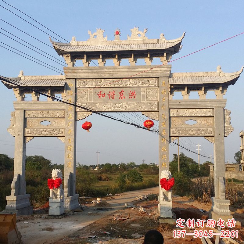 保定让你爱上石牌坊雕塑