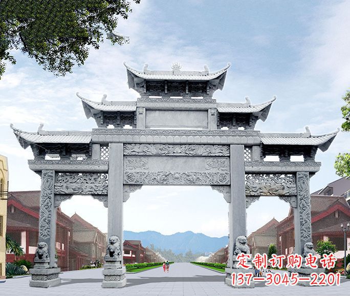 保定高品质牌坊石雕，为您量身定制