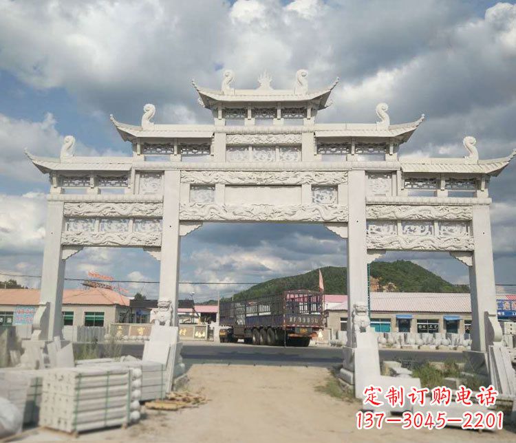 保定精美大理石牌坊石雕——给您的家园增添优雅气质
