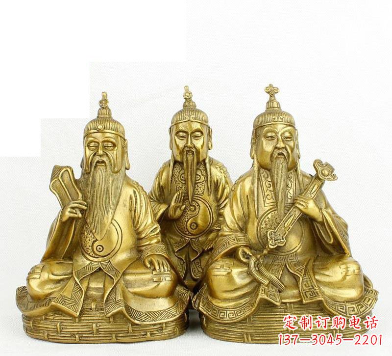 保定三清祖师神像铜雕,古典经典展现