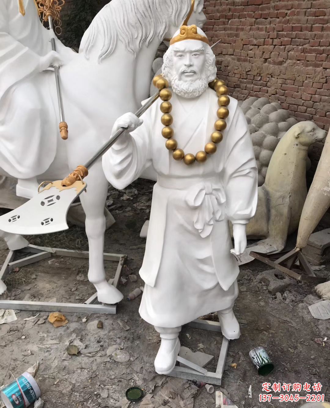 保定沙和尚人物石雕,精美而有灵气