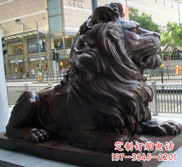 保定汇丰铜狮子雕塑,引领潮流,传承中国古典文化