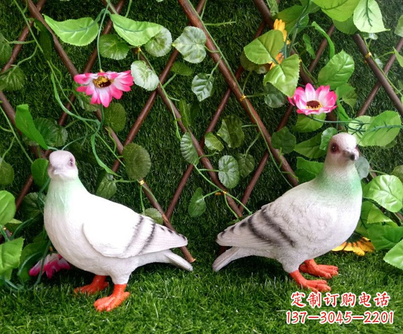保定传递和平的鸽子雕塑