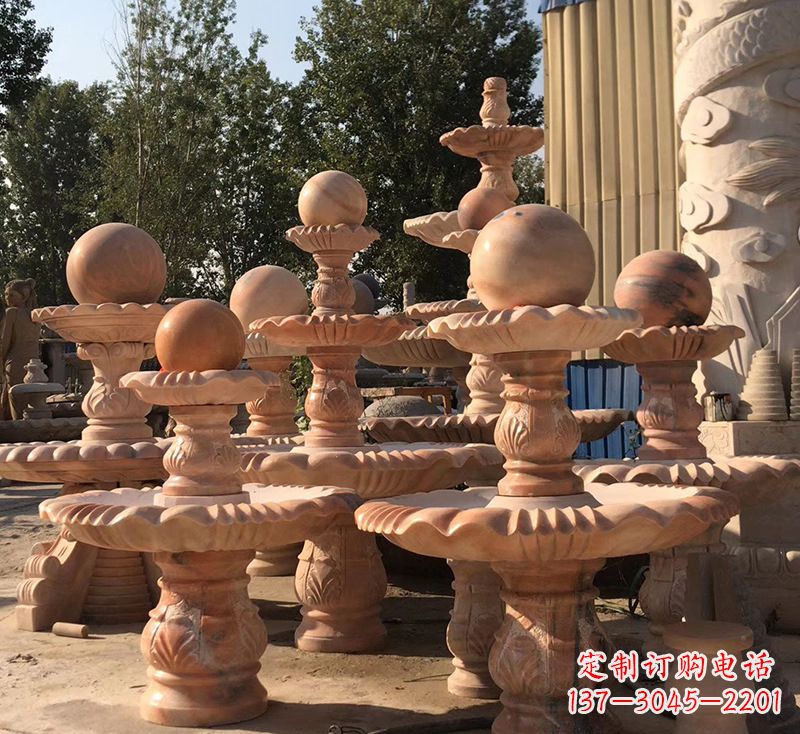 保定精致而优雅的深圳风水球雕塑