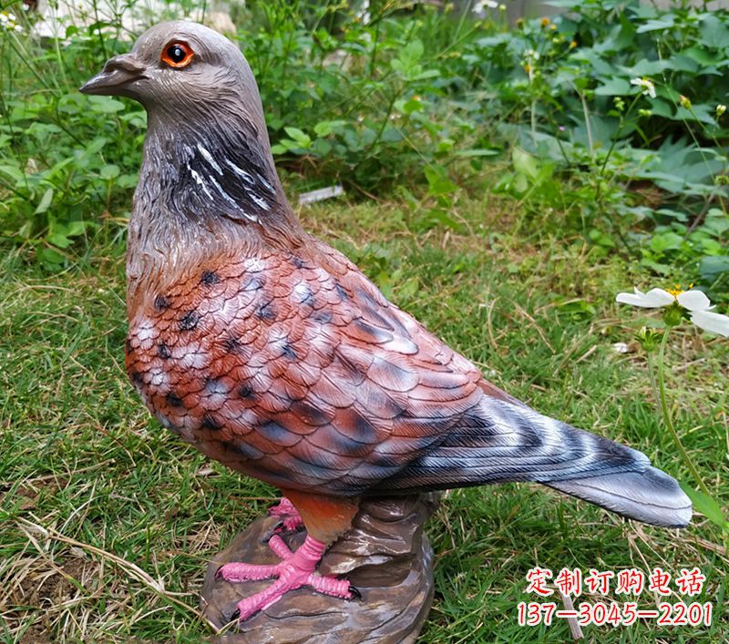 保定中领雕塑推出:传递和平象征的和平鸽雕塑