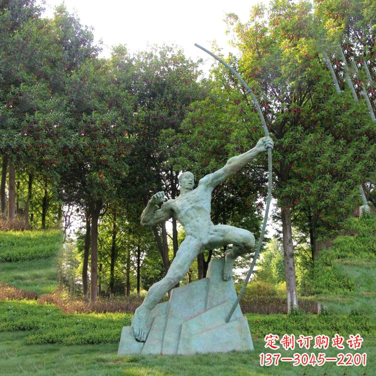 保定神话传说人物后羿雕塑,助您构建完美园林