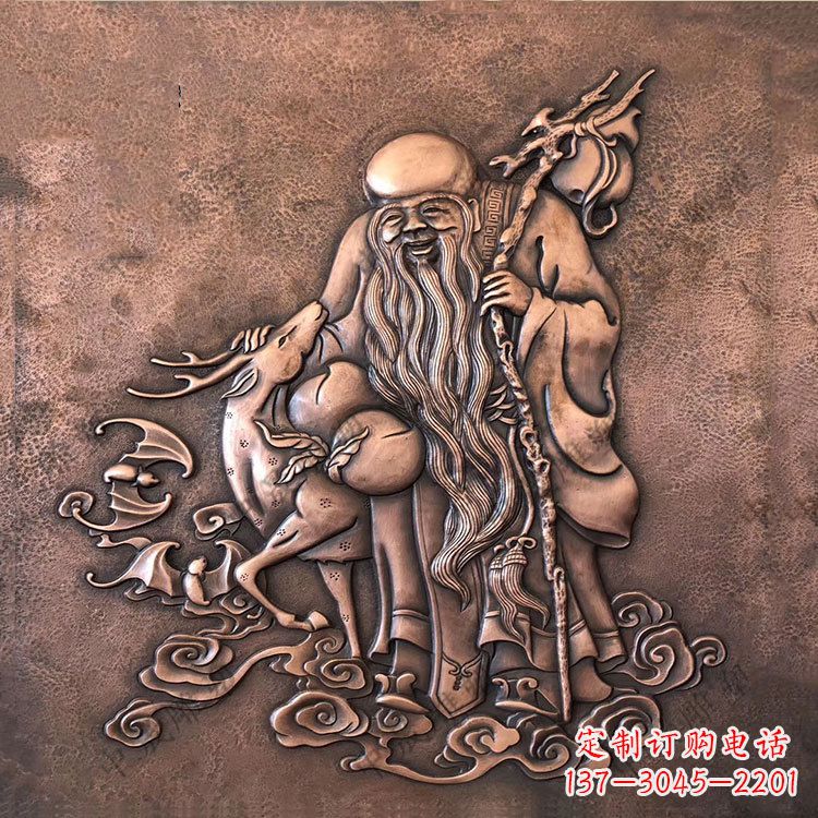 保定追求长寿的崇高象征——紫铜老寿星雕塑