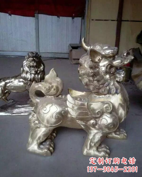 保定中领雕塑:貔貅铜雕精致雕塑