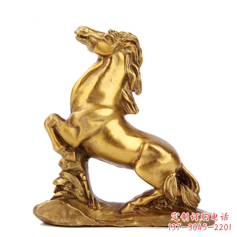 保定精致铸铜马雕塑,古典微雕叠置美感