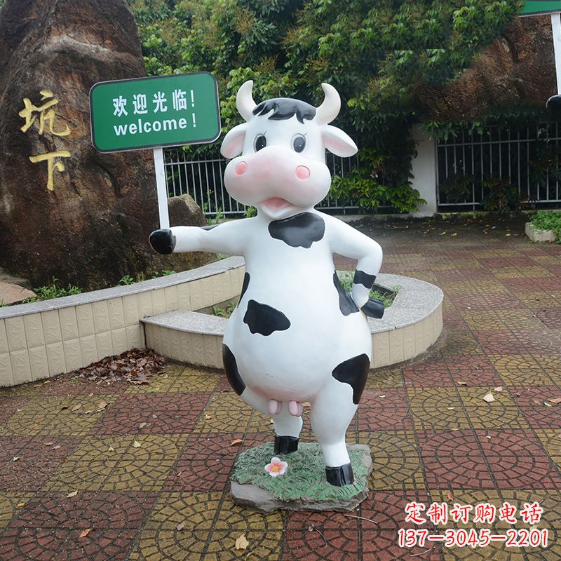 保定中领雕塑:生肖牛卡通雕塑