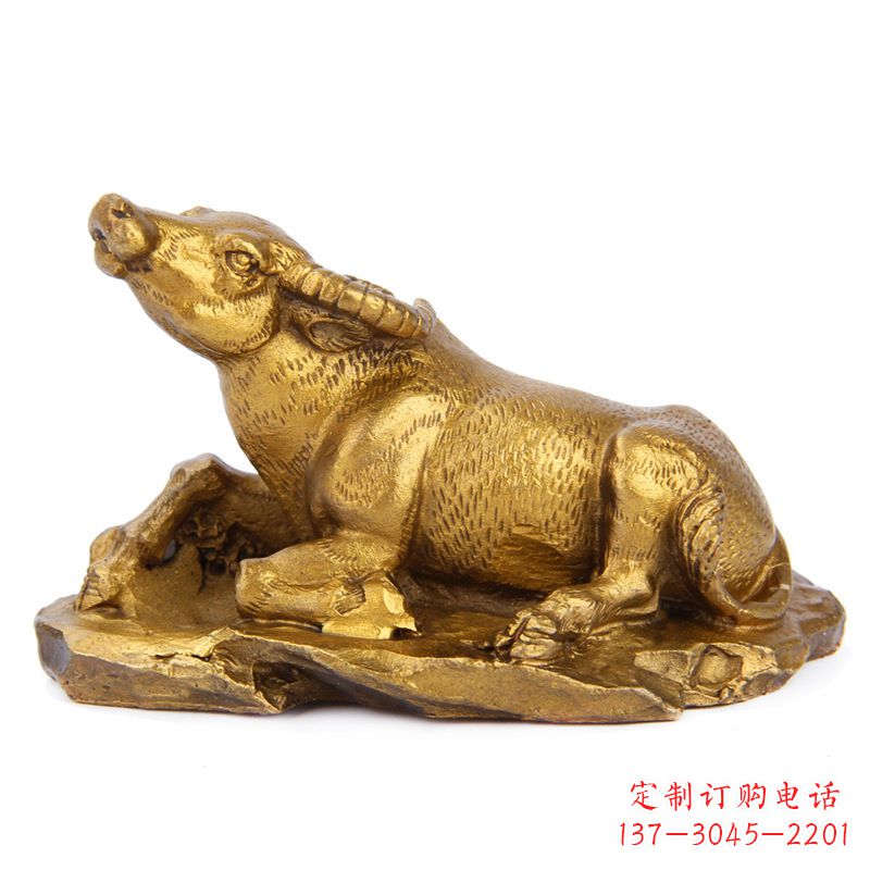 保定优雅高贵的铸铜牛雕塑