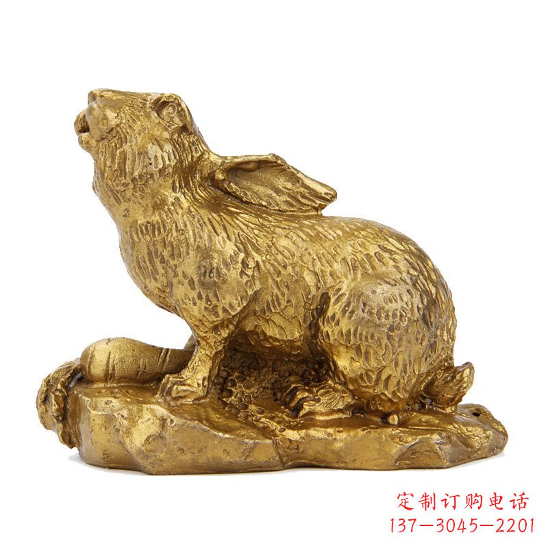 保定精美铸铜鎏金动物雕塑