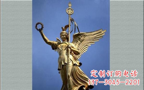 保定优雅的胜利女神铜雕