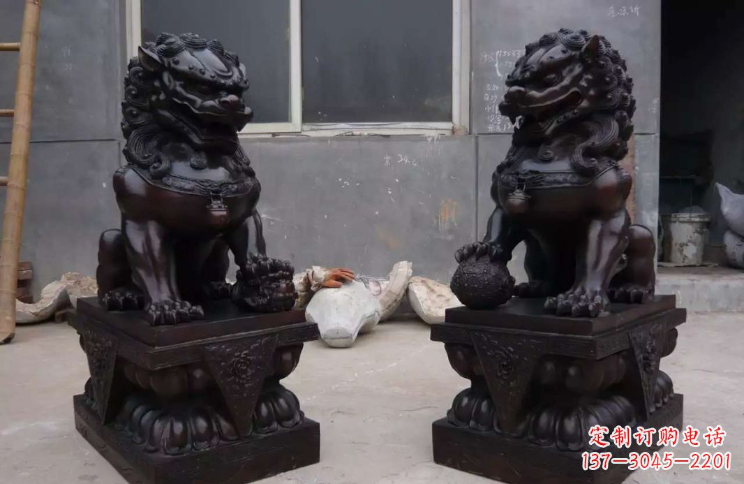 保定中领雕塑狮子雕塑,超精致的铜雕艺术