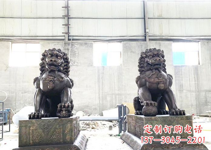 保定中领雕塑专业生产高端铜狮子雕塑。狮子雕塑…