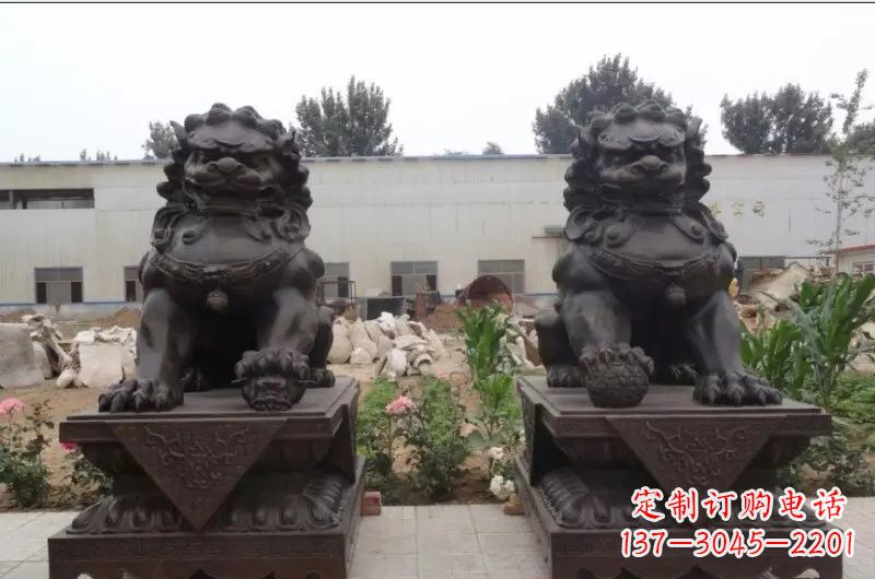 保定精灵定制狮子铜雕塑