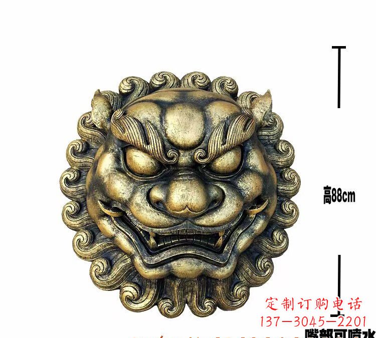 保定领雕品质狮子头铜雕