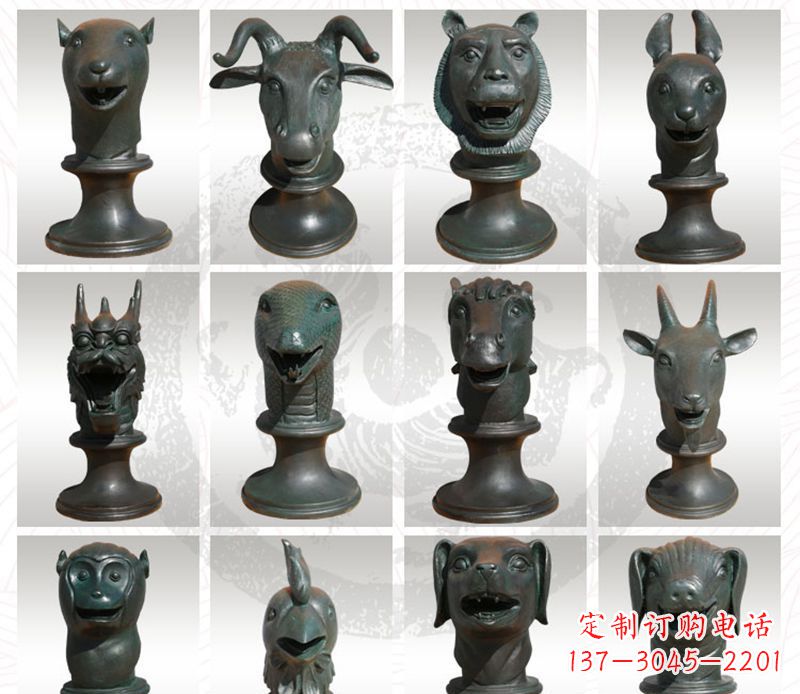 保定限量版十二生肖铜雕塑