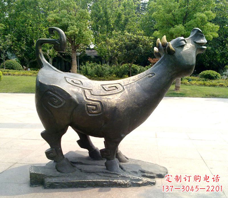 保定十二生肖铜雕塑,中领领先一步