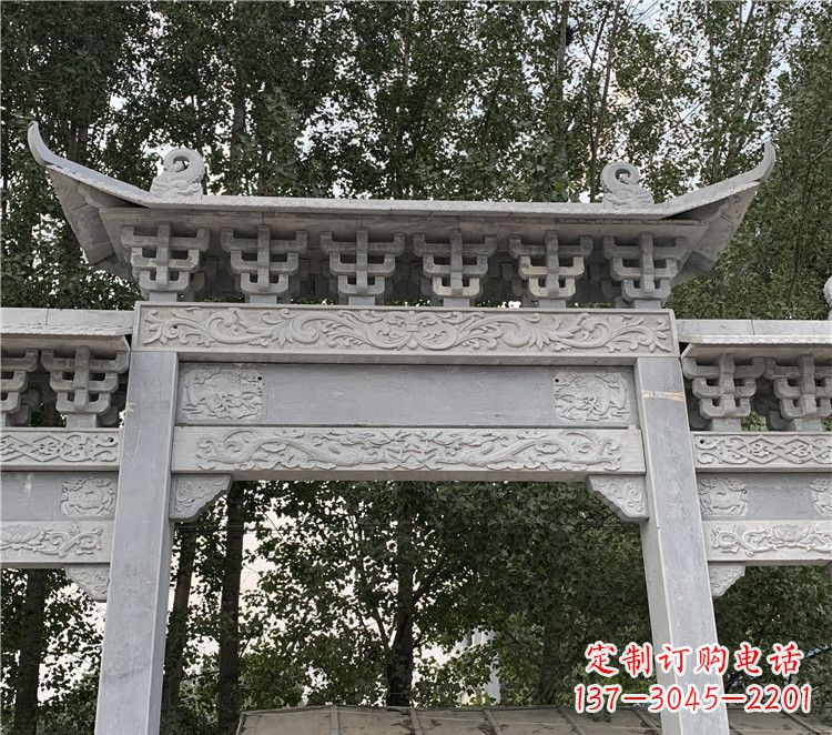 保定石材石雕牌坊
