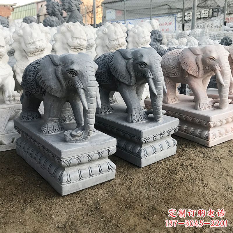 保定中领雕塑:精美大象雕塑