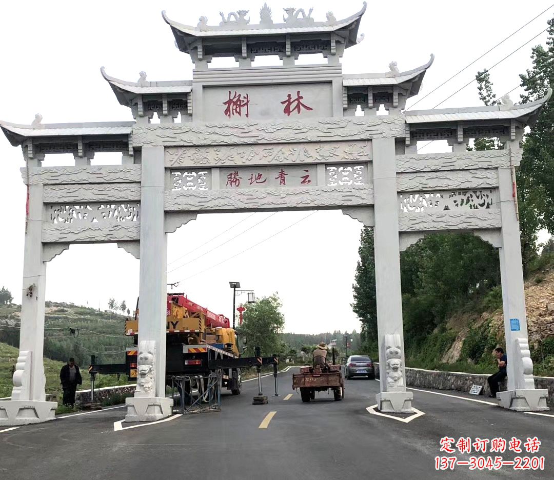 保定中领雕塑牌楼雕塑,精美绝伦