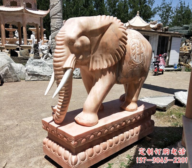 保定精美大象櫈,领雕工艺独特