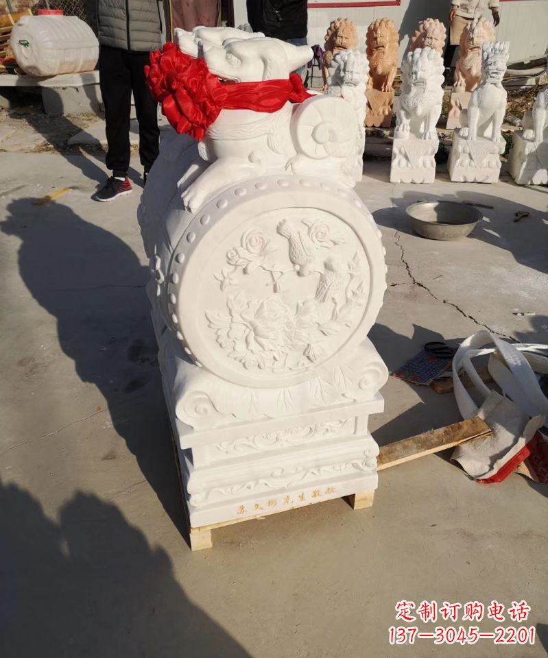 保定中领雕塑出品:石雕招财大象雕塑