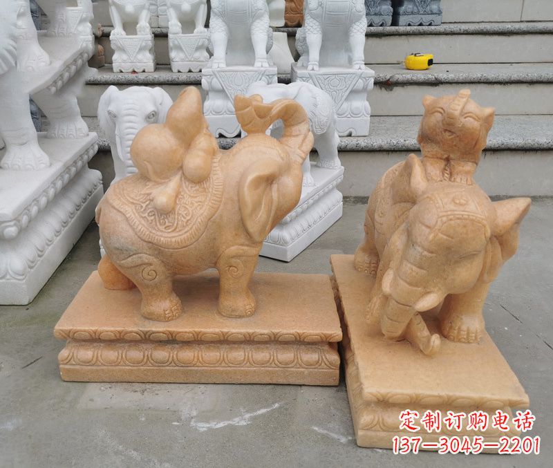 保定完美还原静谧大象雕塑
