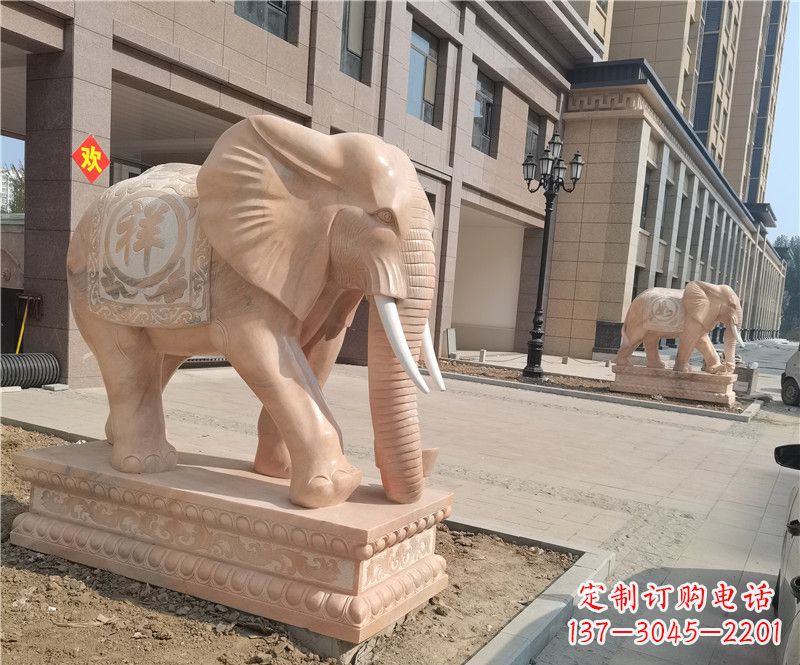 保定石雕卷鼻大象