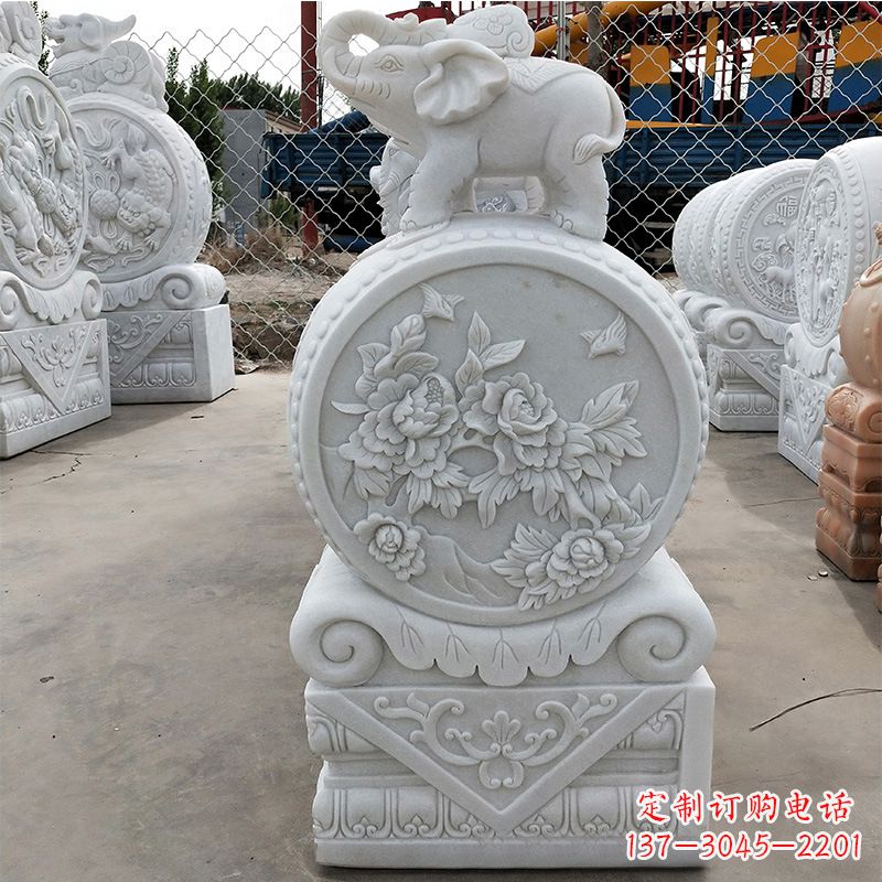 保定精美门墩雕塑,增添独特气质