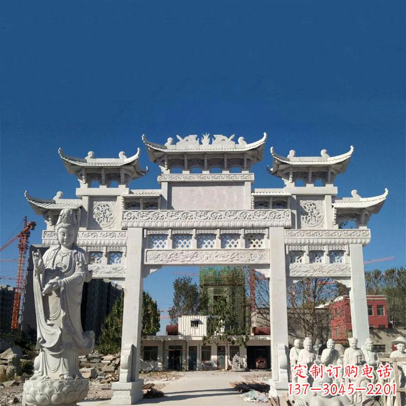 保定中领雕塑牌楼铸铜雕塑