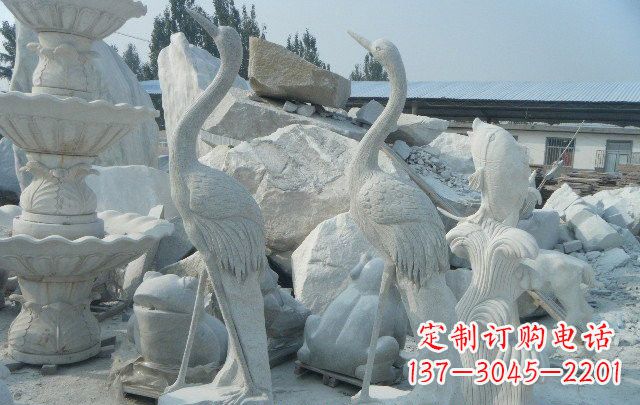 保定石雕仙鹤