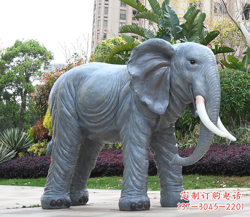 保定石雕小区动物大象