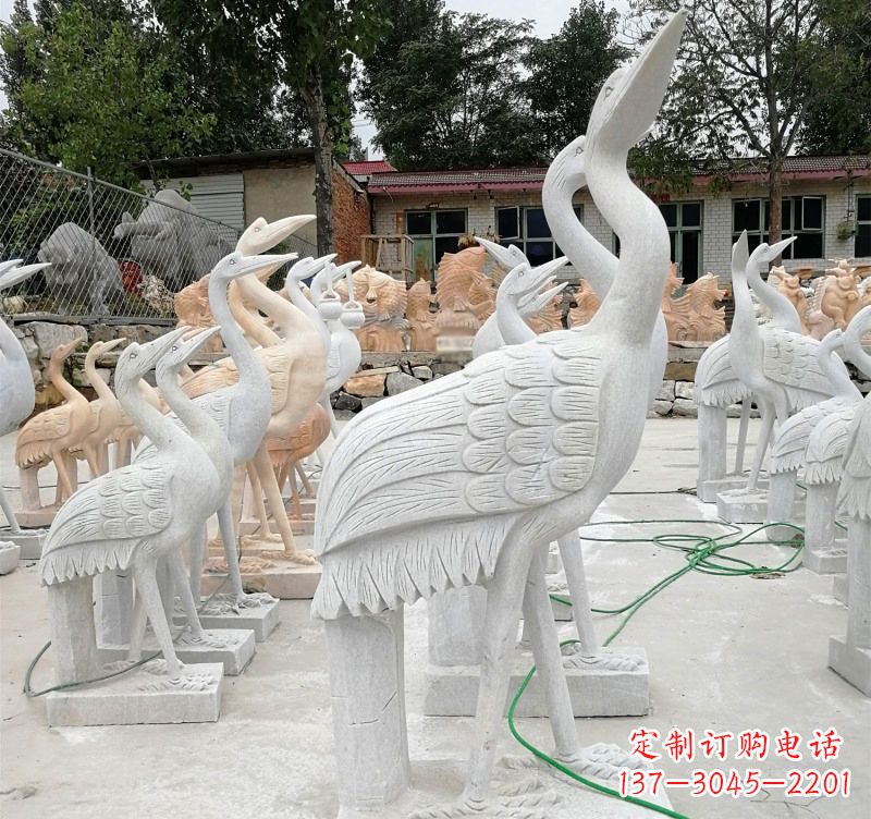 保定石雕小仙鹤