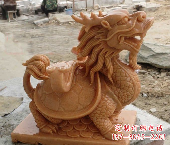 保定石雕招财龙龟
