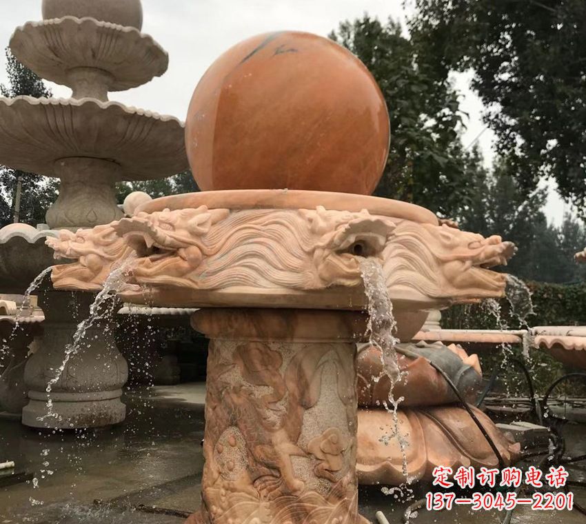 保定石雕自然流水喷泉