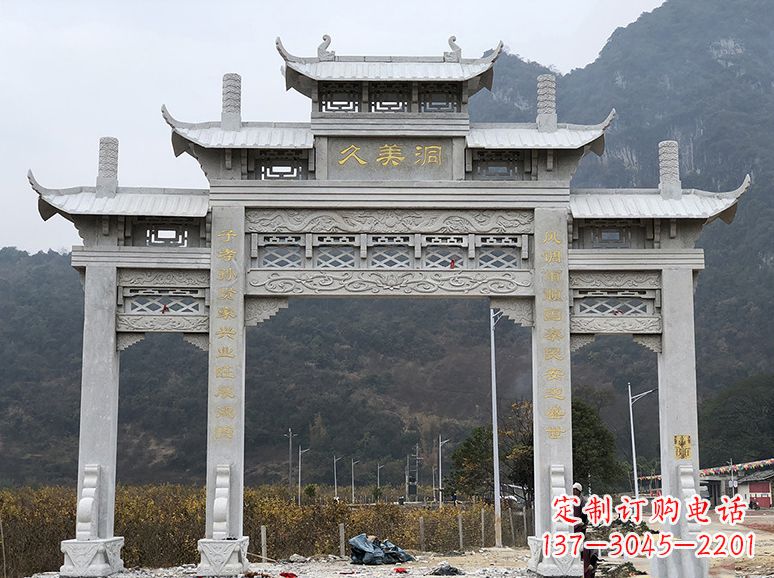 保定石牌坊 石雕