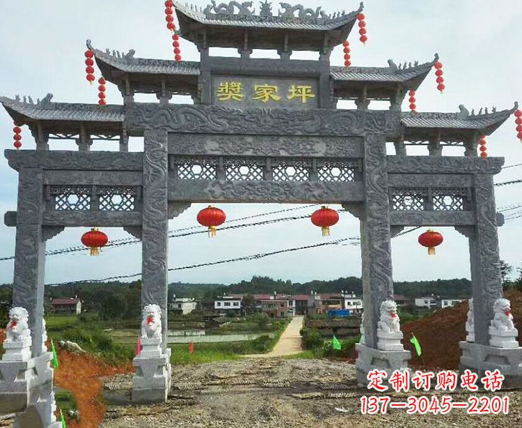 保定石牌坊石雕