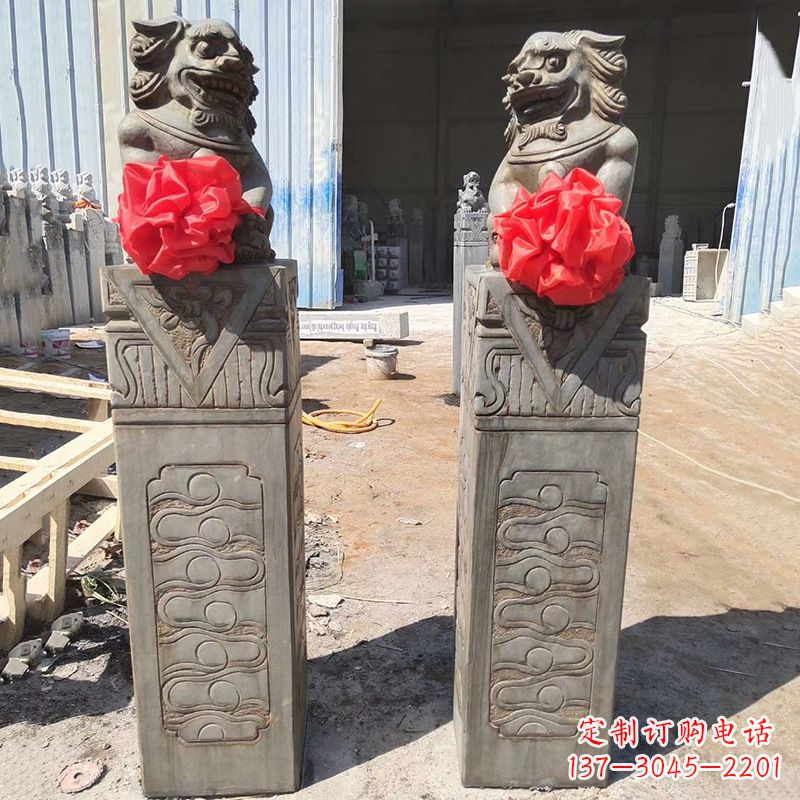 保定石狮子栓马桩