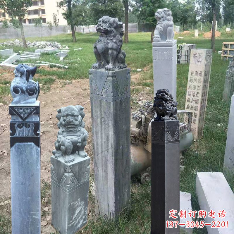 保定石狮子拴马柱