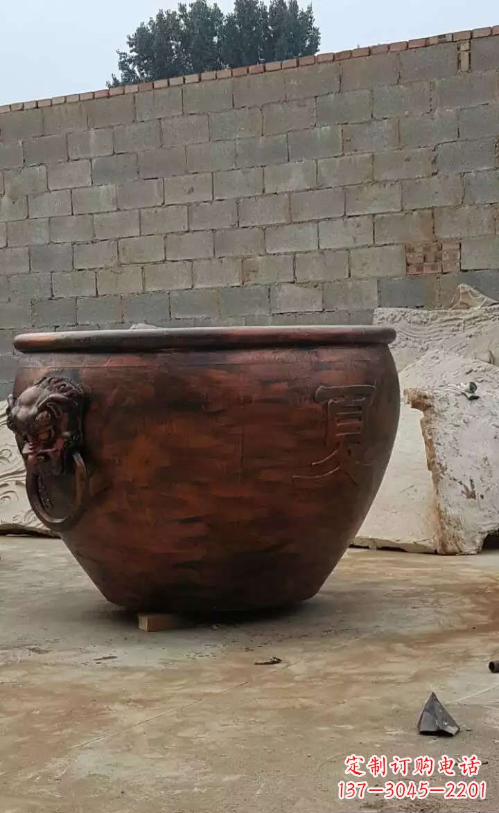 保定水缸铜雕