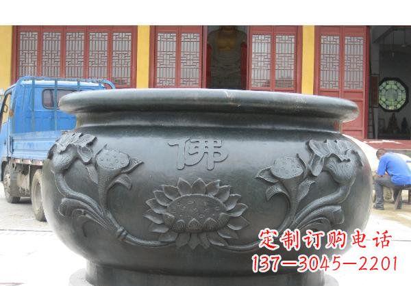 保定水缸寺庙铜雕 (2)