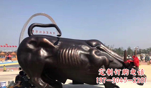 保定水牛铜雕