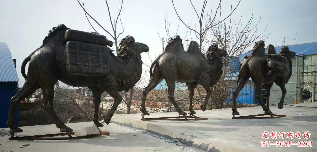 保定丝绸之路铜骆驼雕塑