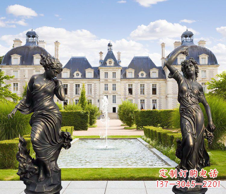 保定四季女神别墅景观铜雕塑