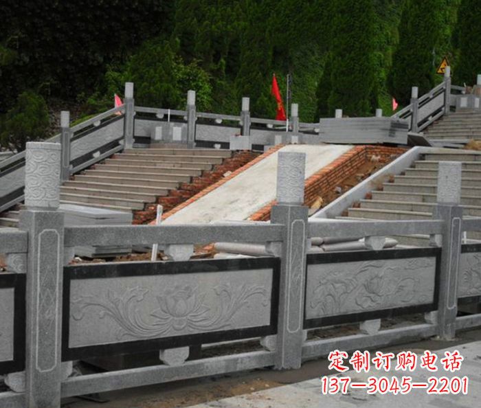 保定寺庙景观仿古石栏板 (2)