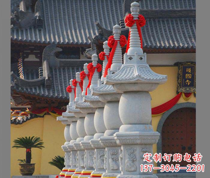 保定寺庙景观舍利塔石雕