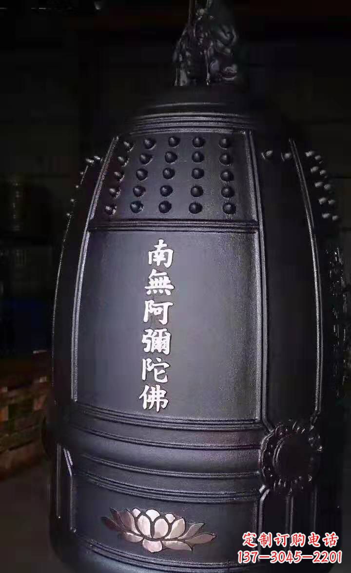 保定寺庙铜钟雕塑户外景观雕塑 